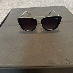 Quay Sunglasses. Black. Never worn outside.